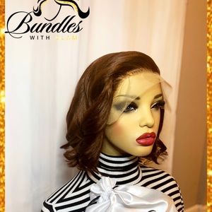 Beautiful Virgin Brazilian Human Hair Lace Wig